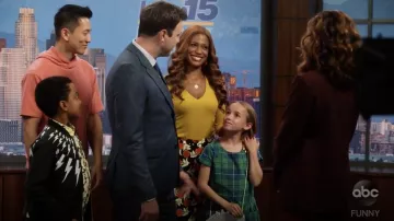 Silbatos Estampado diente de león Maxi Falda usada por Poppy Banks (Kimrie Lewis) en Padres Solteros S01E11