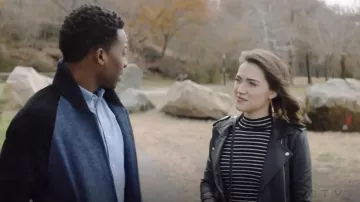 Joie Gestina Striped Sweater worn by Cara Bloom (Violett Beane) in God Friended Me S01E13