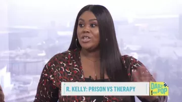 Missguided Plus wide leg jumpsuit in leopard print worn by Nina Parker on E! News - Daily Pop