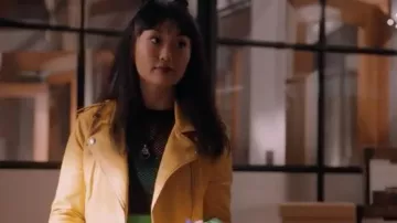 Yellow Jacket worn by Monica (Alice Lee) in Take Two (S01E03)