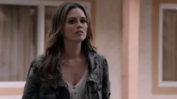 Fran Camo Bomber Jacket worn by Sam Swift (Rachel Bilson) in Take Two (S01E06)