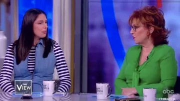 Alice + Olivia Gorgeous Sexy 70's Jumpsuit worn by Abby Huntsman on The View Jan 14, 2019