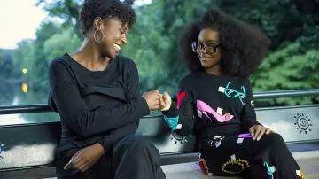 Printed Black Dress worn by Young Jordan (Marsai Martin) in Little