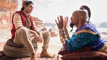 Boucles d'oreilles en or portés par Genie (will Smith) comme on le voit dans Aladdin