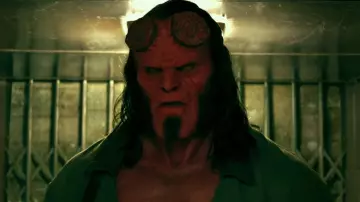 Hellboy's (David Harbour) horns as seen in Hellboy