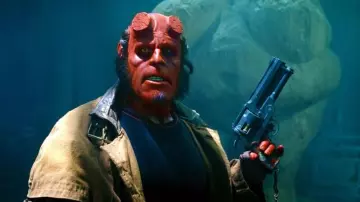 Hellboy's (Ron Perlman) gun as seen in Hellboy