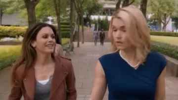 Washed Leather Moto Jacket worn by Sam Swift (Rachel Bilson) in Take Two (S01E13)
