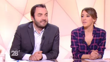La camisa a cuadros de Nadia Daam en 28 minutos a partir del 09/01/2019