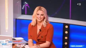 The Rust Combishort de Kelly Vedovelli en Touche pas à mon poste del 16/01/2019