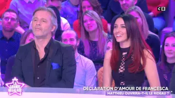 The black dress of Delphine Wespiser in The great feasts of the 18/01/2019
