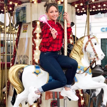 Les baskets Fila de Roxane sur le compte instagram de @roxane.lmp