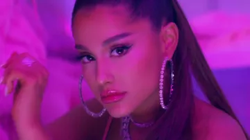 Giant Hoops worn by Ariana Grandein 7 rings video