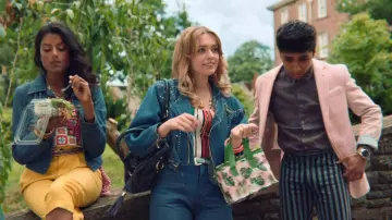 Aimee Gibbs' (Aimee Lou Wood) striped bodysuit as seen in Sex Education S01E01