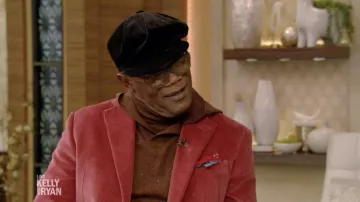 Velvet Blazer Jacket worn by Samuel L. Jackson on LIVE with Kelly and Ryan