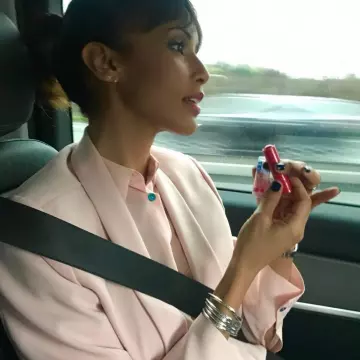 Shirt Woman light Pink With Multicolored Buttons of Sonia Rolland on the account instagram @soniarolland