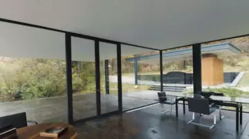 Le bol en verre bleu Kartell chez Bruce Wayne (Ben Affleck) dans Batman v Superman : L’Aube de la justice