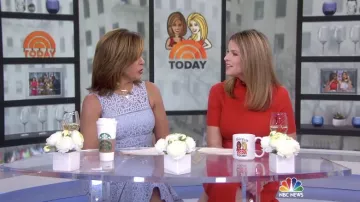 Eliza J Lace Fit & Flare Dress worn by Hoda Kotb on Today January 23, 2019