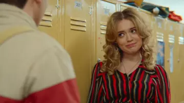 Aimee Gibbs' (Aimee Lou Wood) striped blouse as seen in Sex Education S01E06