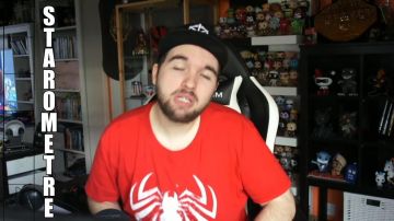 The figurine Funko Pop Mr Negative in Spiderman LinksTheSun in the video Balance TLC : Tables, Ladders, Chairs 2018