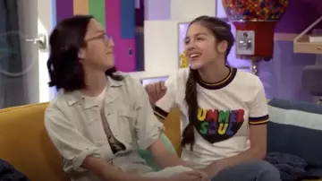 Zara Summer Soul Tee worn by Paige Olvera (Olivia Rodrigo) in Bizaardvark S03E10