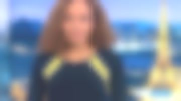 La robe à bandes jaunes de Sandrine Aramon dans Soir 3 du 25/01/2019