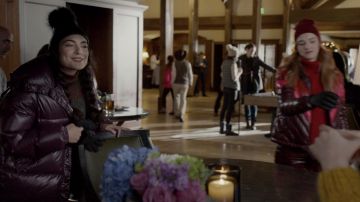 The sweater turtleneck striped A. L. C. Crystal Jennings (Ana Brenda Contreras) in Dynasty S02E11