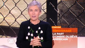 The sweater with the flowers of Elisabeth Quin in 28 minutes of 28/01/2019