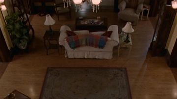 The sofa in the living room of the sisters Halliwell in Charmed