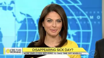 Karen Millen Yellow White Black Colourblock Panelled Dress worn by Bianna Golodryga on CBS This Morning January 28, 2019