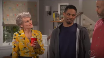 Diane von Furstenberg Long-Sleeve Floral Wrap Blouse worn by Bonnie (Stephnie Weir) in Happy Together (S01E13) (S01E13)