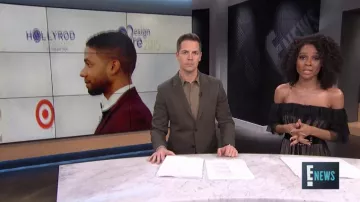 Elliatt Black Ruby Dress worn by Zuri Hall on E! News