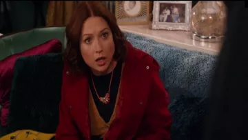 Urban Outfitters Velours Bouton de la Mini-Robe portée par Jacqueline Blanc (Jane Krakowski) dans Unbreakable Kimmy Schmidt (S03E02)