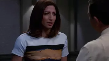 McQ Alexander McQueen Landscape Body-Con Vestido usado por Gina Linetti (Chelsea Peretti) en Brooklyn Nine-Nine (S03E05)