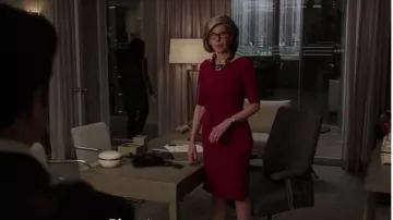 La Petite Robe Di Chiara Boni Ripley Dress worn by Diane Lockhart (Christine Baranski) in The Good Fight (S01E10)