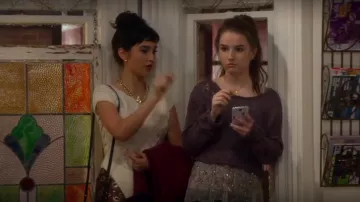 J. Crew Jupe Crayon en métal Souci d'Impression de Mandy Baxter (Molly Ephraim) dans le Dernier Homme Debout (S03E11)