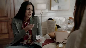 The blazer grey Smythe Crystal Jennings (Ana Brenda Contreras) in Dynasty S02E12