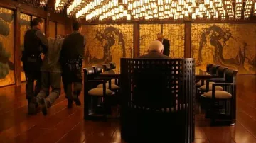 The chair-Willow by Mackintosh of Saito (Ken Watanabe) in Inception