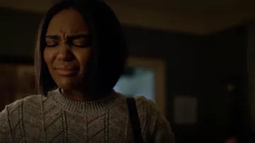 The sweater to the rafters Free People worn by Jennifer Pierce (China Anne McClain) in Black Lightning S02E12