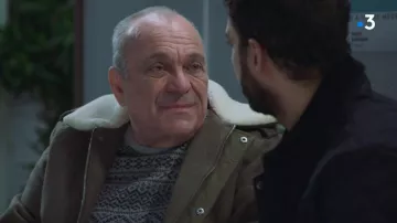 La parka bi-matière de Jean Riva dans Plus belle la vie S15E3726