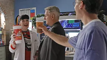 Le verre de soda Caf-Pow utilisé par Abby (Pauley Perrette) dans NCIS: Enquêtes spéciales S11E11