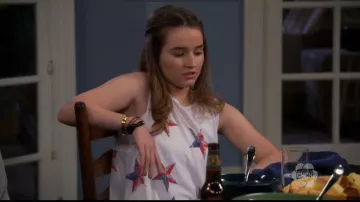 Chaser Star Américaine Réservoir porté par Eve Baxter (Kaitlyn Dever) dans le Dernier Homme Debout (S06E04)