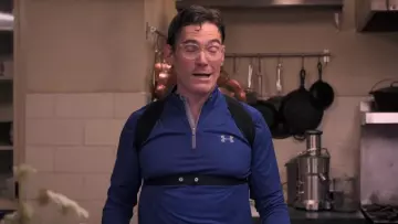 Under Armour Tech ¼ Zip Tee in blue worn by Elgie (Billy Crudup) in Where'd You Go, Bernadette
