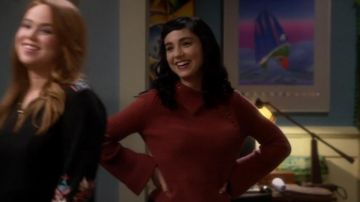 Derek Lam  Asymmetric Ribbed Cashmere Sweater by 10 Crosby worn by Mandy Baxter (Molly McCook) in Last Man Standing (S06E15)