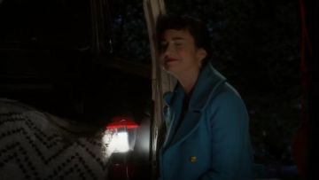 J.Crew Majesty Peacoat worn by Mandy Baxter (Molly McCook) in Last Man Standing (S06E19)