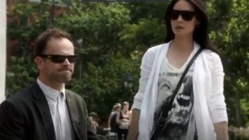 All Saints Snarl Tarot Tshirt worn by Dr. Joan Watson (Lucy Liu) in Elementary (S02E01)