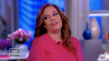 Prabal Gurung Victoria Fluttered Sheer Sleeve Midi Dress worn by Sunny Hostin on The View February 7, 2019