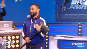Le bas de jogging bleu  de Cyril Hanouna dans Touche pas à mon poste du 05/02/2019