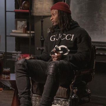 Le sweat Gucci noir porté par Todd Gurley son compte instagram de @tg4hunnid