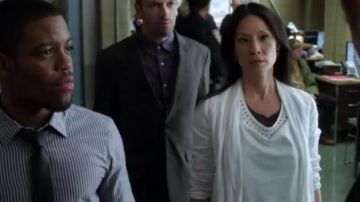 3.1 Phillip Lim Pin & Eyelet Neck Top by 3.1 Phillip Lim Pin & Eyelet Neck Top worn by Dr. Joan Watson (Lucy Liu) in Elementary (S02E02)