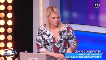 Camisa estampada de Kelly Vedovelli en Touche pas à mon poste del 11/02/2019